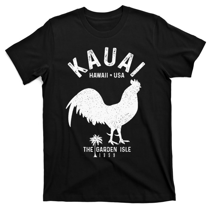 Kauai 1959 The Garden Isle Chicken Hawaii Vintage Hawaiian T-Shirt