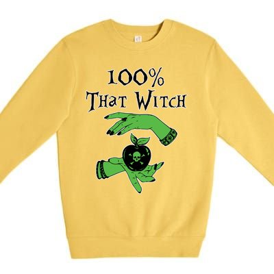 Kccreations 100% That Witch Gift Premium Crewneck Sweatshirt