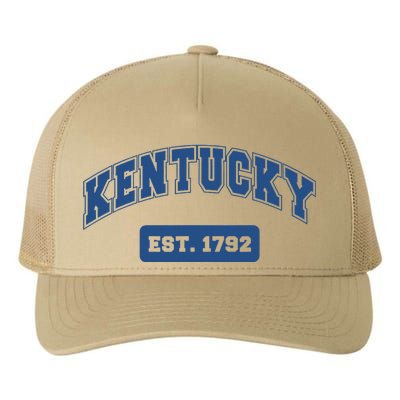 Kentucky 1792 Varsity Retro Style Yupoong Adult 5-Panel Trucker Hat