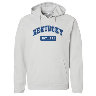 Kentucky 1792 Varsity Retro Style Performance Fleece Hoodie