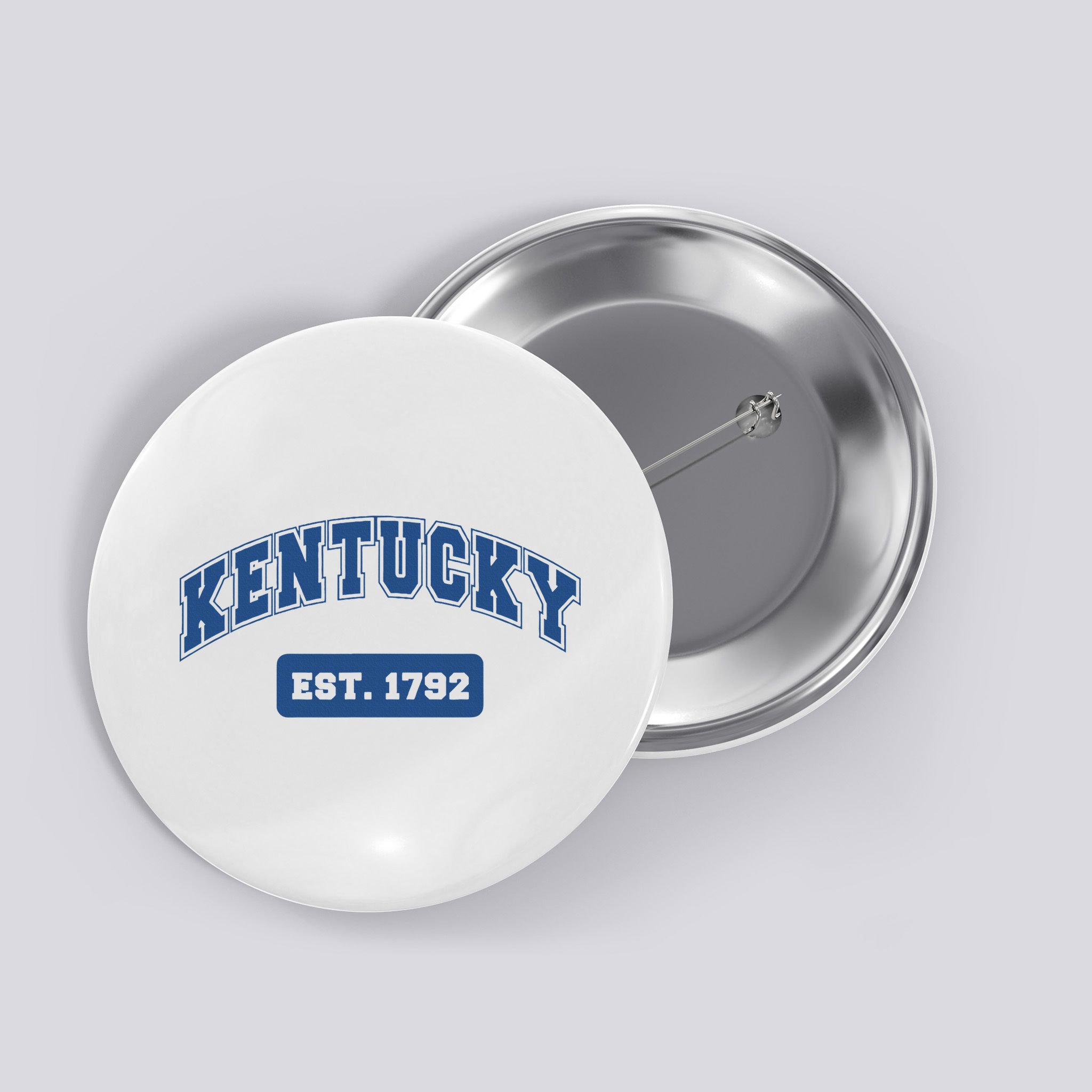 Kentucky 1792 Varsity Retro Style Button