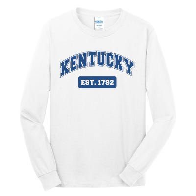 Kentucky 1792 Varsity Retro Style Tall Long Sleeve T-Shirt