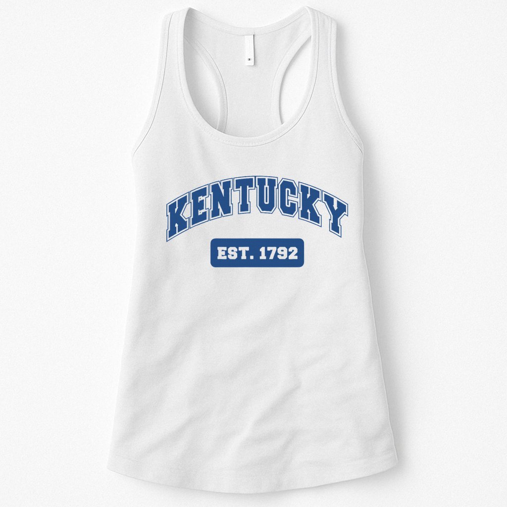 Kentucky 1792 Varsity Retro Style Womens Tank Top