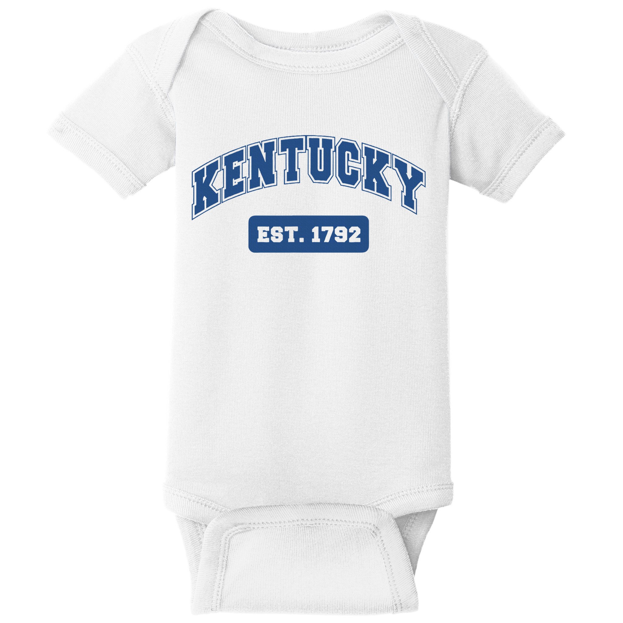 Kentucky 1792 Varsity Retro Style Baby Bodysuit