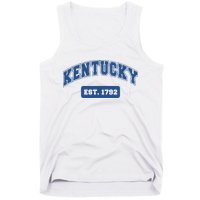 Kentucky 1792 Varsity Retro Style Tank Top