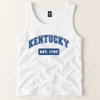 Kentucky 1792 Varsity Retro Style Tank Top