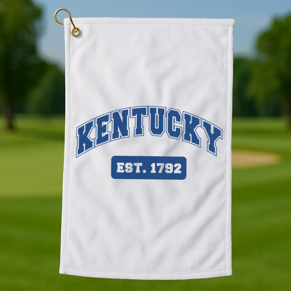 Kentucky 1792 Varsity Retro Style Golf Towel