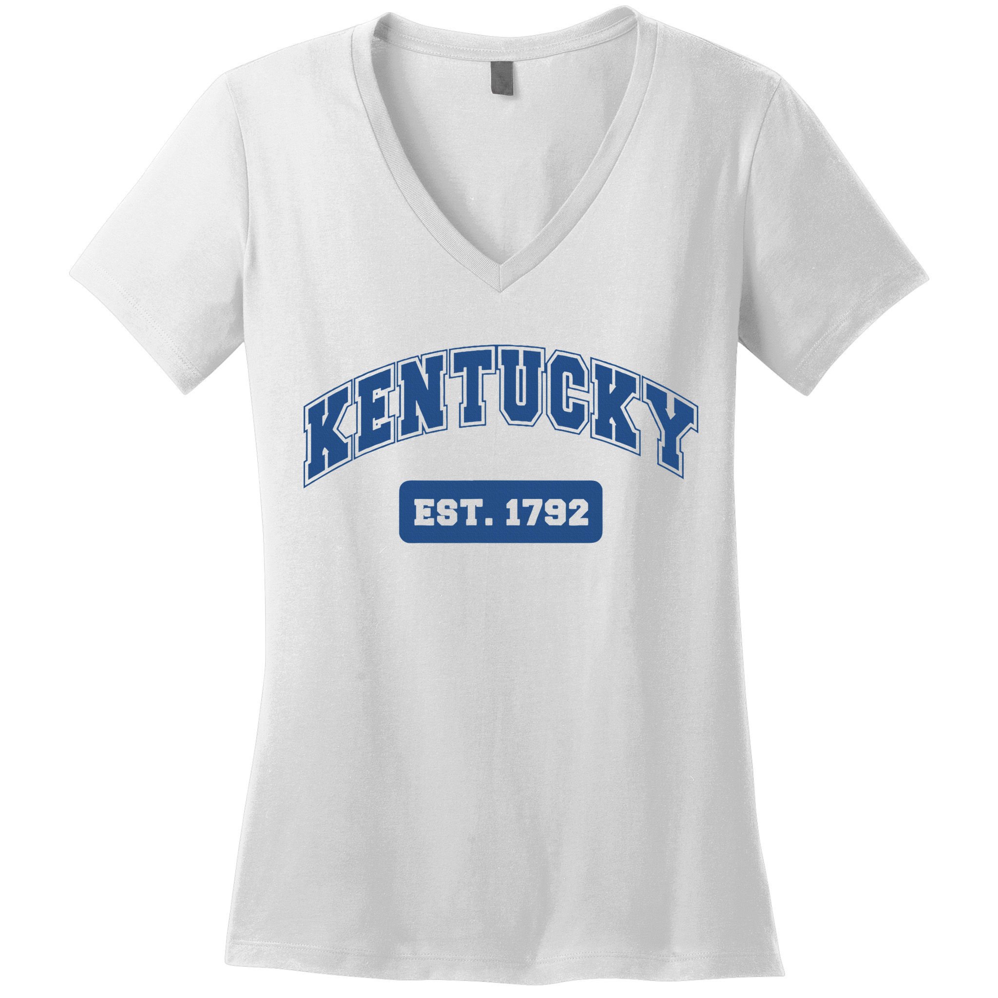 Kentucky 1792 Varsity Retro Style Women's V-Neck T-Shirt