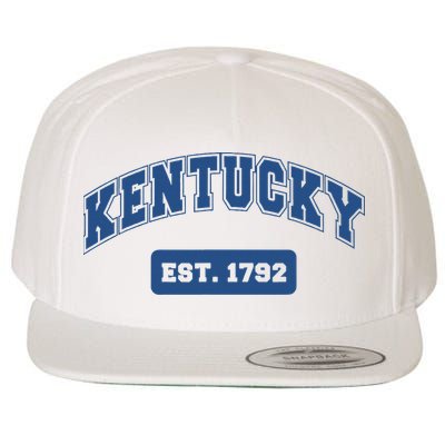 Kentucky 1792 Varsity Retro Style Wool Snapback Cap