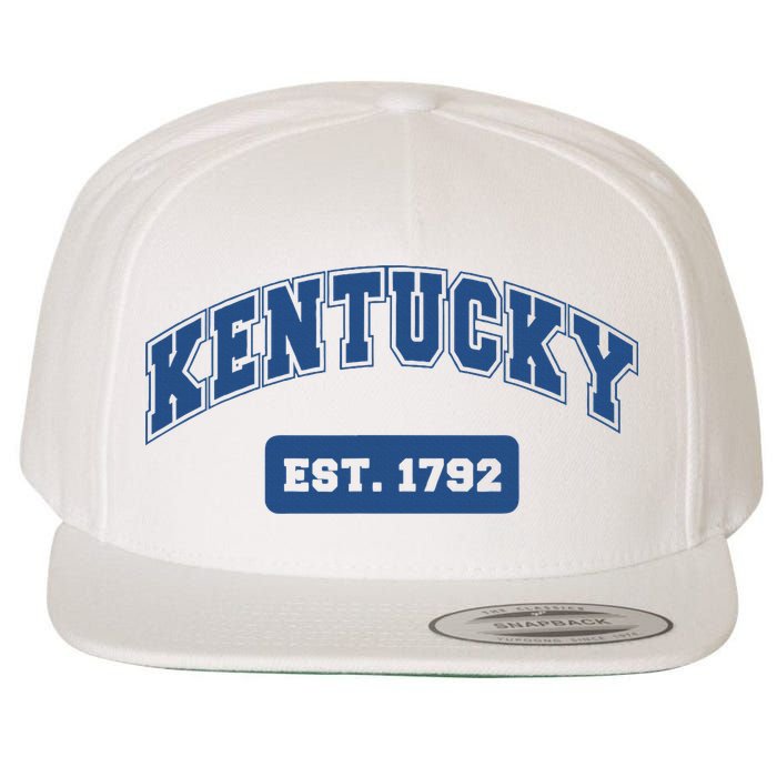 Kentucky 1792 Varsity Retro Style Wool Snapback Cap
