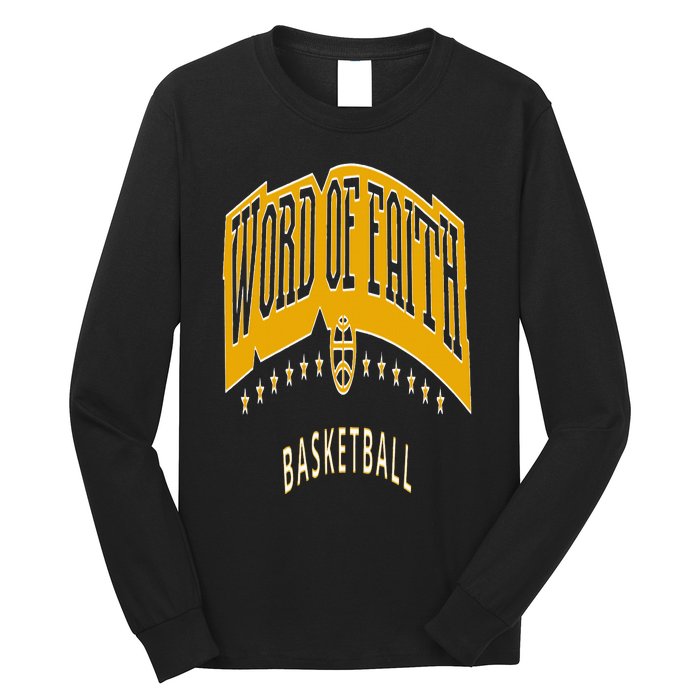 King 11 Word Of Faith Basketball Black Team Long Sleeve Shirt