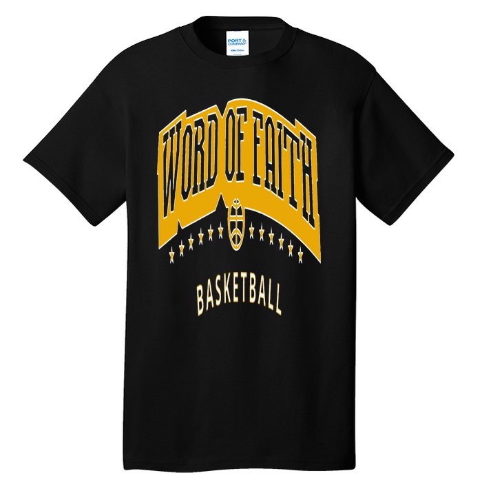 King 11 Word Of Faith Basketball Black Team Tall T-Shirt