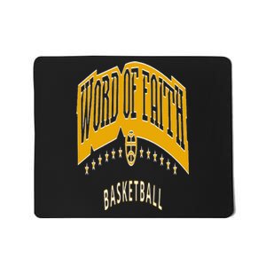 King 11 Word Of Faith Basketball Black Team Mousepad