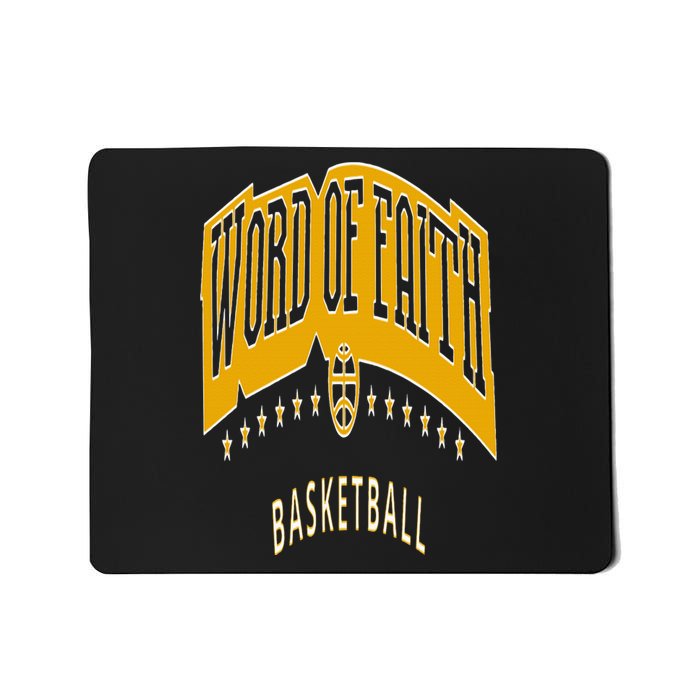 King 11 Word Of Faith Basketball Black Team Mousepad