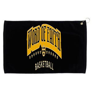 King 11 Word Of Faith Basketball Black Team Grommeted Golf Towel