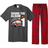 Kids 1 Year Old Firefighter Birthday Fire Truck Engine 1st Gift Pajama Set