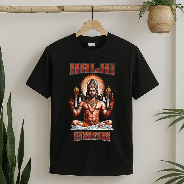 Kalki 2898 Ad Lord Vishnu Hindu Gods Avatars T-Shirt