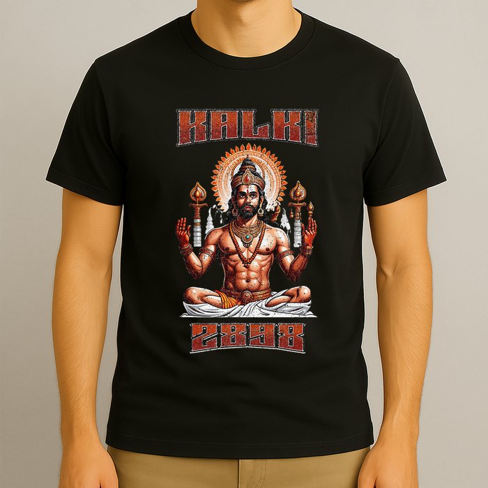 Kalki 2898 Ad Lord Vishnu Hindu Gods Avatars T-Shirt