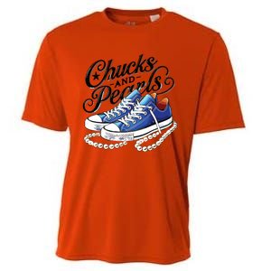 Kamala 2024 Chucks And Pearls Cooling Performance Crew T-Shirt