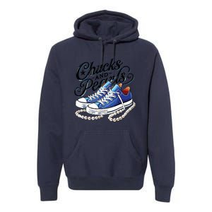 Kamala 2024 Chucks And Pearls Premium Hoodie