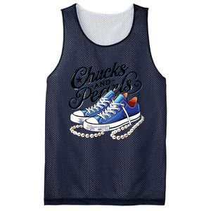 Kamala 2024 Chucks And Pearls Mesh Reversible Basketball Jersey Tank