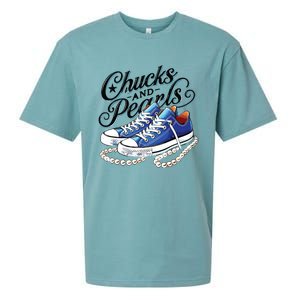 Kamala 2024 Chucks And Pearls Sueded Cloud Jersey T-Shirt