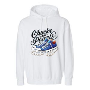 Kamala 2024 Chucks And Pearls Garment-Dyed Fleece Hoodie