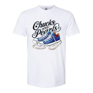 Kamala 2024 Chucks And Pearls Softstyle CVC T-Shirt