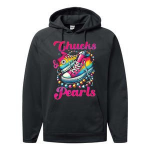 Kamala 2024 Chucks And Pearls Performance Fleece Hoodie