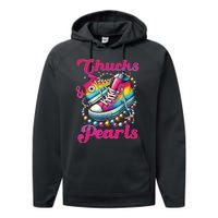 Kamala 2024 Chucks And Pearls Performance Fleece Hoodie