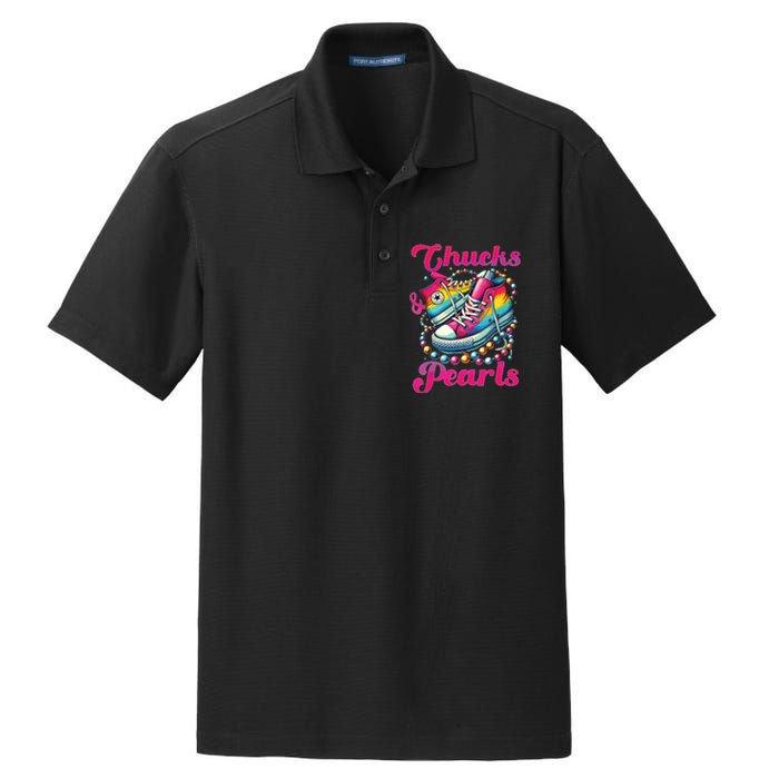 Kamala 2024 Chucks And Pearls Dry Zone Grid Polo