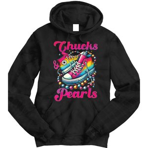 Kamala 2024 Chucks And Pearls Tie Dye Hoodie