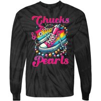 Kamala 2024 Chucks And Pearls Tie-Dye Long Sleeve Shirt