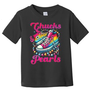 Kamala 2024 Chucks And Pearls Toddler T-Shirt