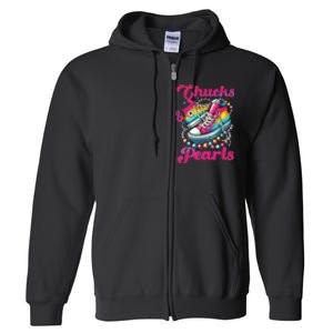 Kamala 2024 Chucks And Pearls Full Zip Hoodie