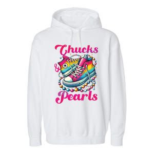 Kamala 2024 Chucks And Pearls Garment-Dyed Fleece Hoodie