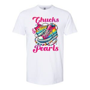 Kamala 2024 Chucks And Pearls Softstyle CVC T-Shirt