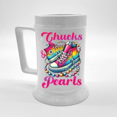 Kamala 2024 Chucks And Pearls Beer Stein