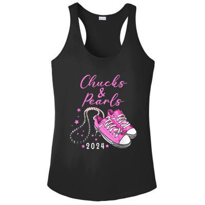 Kamala 2024 Chucks And Pearls Ladies PosiCharge Competitor Racerback Tank