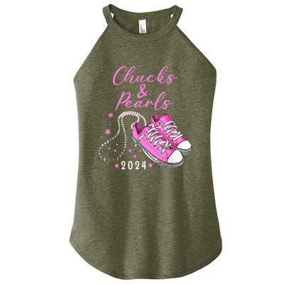 Kamala 2024 Chucks And Pearls Women’s Perfect Tri Rocker Tank