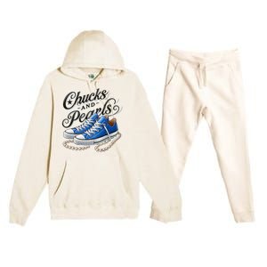 Kamala 2024 Chucks And Pearls Premium Hooded Sweatsuit Set