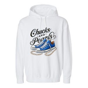 Kamala 2024 Chucks And Pearls Garment-Dyed Fleece Hoodie