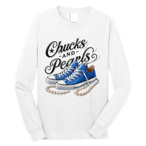 Kamala 2024 Chucks And Pearls Long Sleeve Shirt