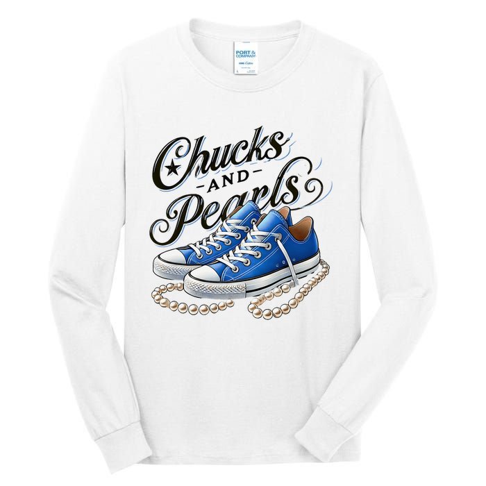 Kamala 2024 Chucks And Pearls Tall Long Sleeve T-Shirt