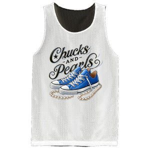 Kamala 2024 Chucks And Pearls Mesh Reversible Basketball Jersey Tank