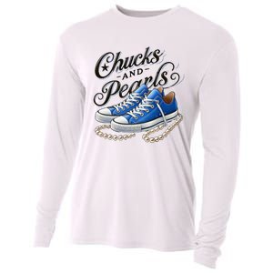 Kamala 2024 Chucks And Pearls Cooling Performance Long Sleeve Crew