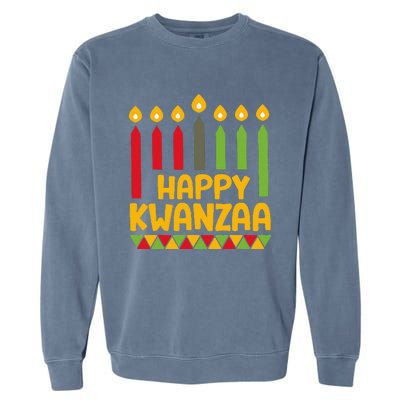 Kwanza 2024 Christmas Afroamerican Women Happy Kwanzaa Garment-Dyed Sweatshirt