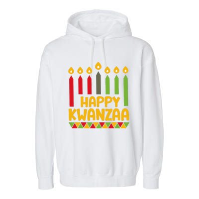 Kwanza 2024 Christmas Afroamerican Women Happy Kwanzaa Garment-Dyed Fleece Hoodie