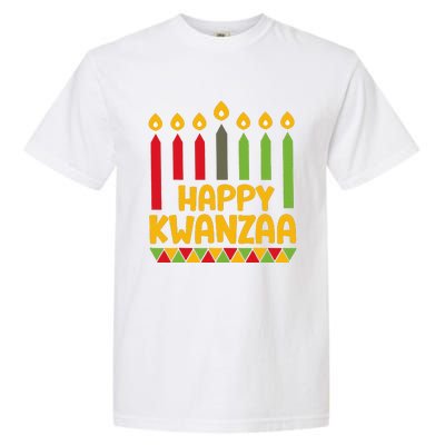 Kwanza 2024 Christmas Afroamerican Women Happy Kwanzaa Garment-Dyed Heavyweight T-Shirt