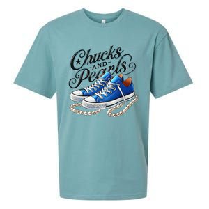 Kamala 2024 Chucks And Pearls Gift Sueded Cloud Jersey T-Shirt